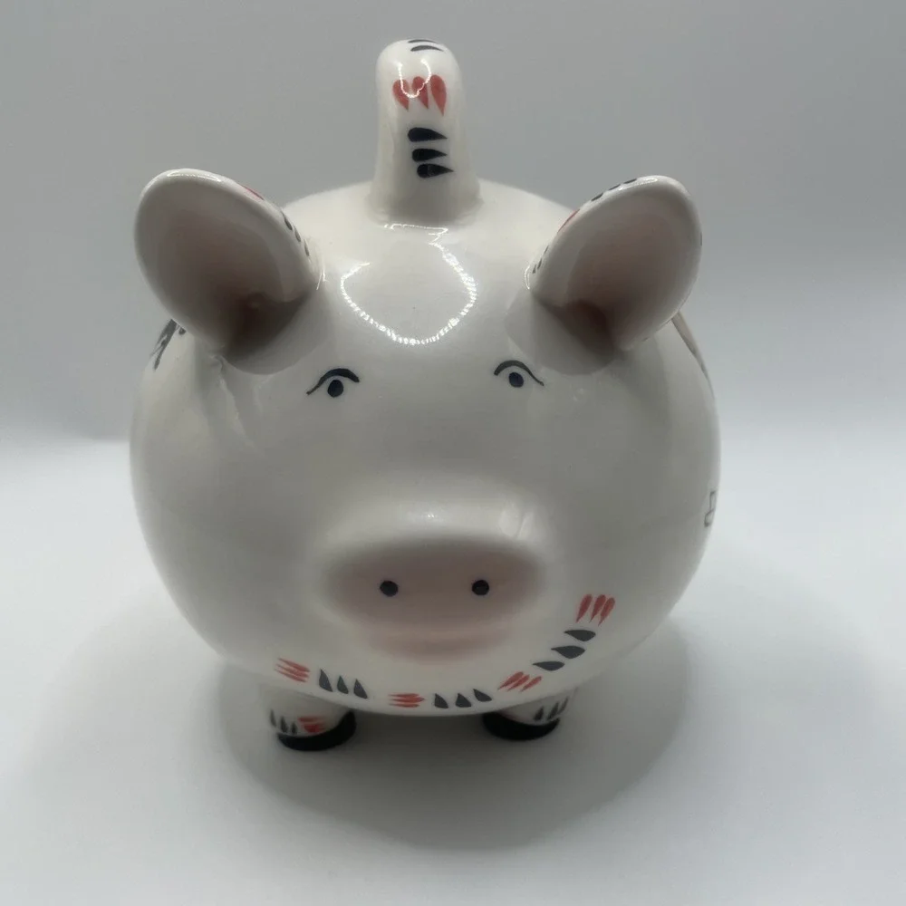 Vintage Hand Painted Indian Head and Horse  Bank